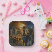 Peder Severin Kroyer - Bonfire in de nacht van de Papieren Bordje (Feest)