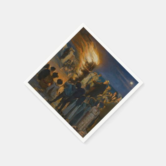 Peder Severin Kroyer - Bonfire in de nacht van de  Servet (Hoek)