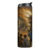 Peder Severin Kroyer - Bonfire in de nacht van de  Thermosbeker (Gedraaid links)