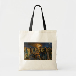 Peder Severin Kroyer - Bonfire in de nacht van de  Tote Bag