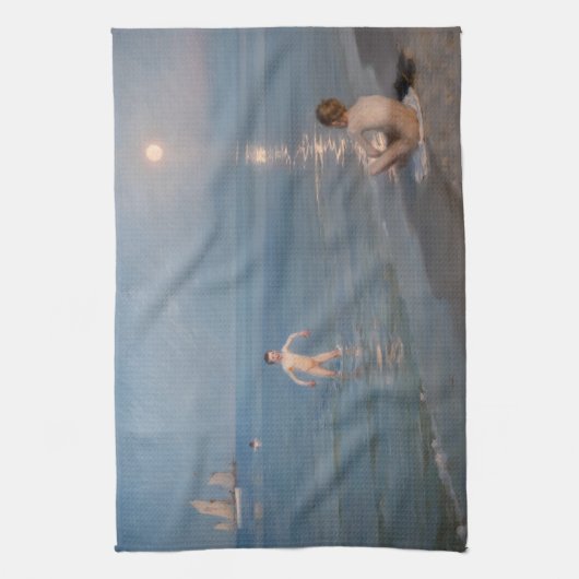 Peder Severin Kroyer - Boys Bathing at Skagen Theedoek (Verticaal)