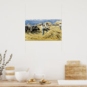 Peder Severin Kroyer - Drempelwaarde in de Abruzze Poster (Keuken)