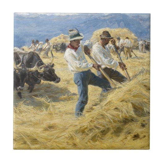Peder Severin Kroyer - Drempelwaarde in de Abruzze Tegeltje (Voorkant)