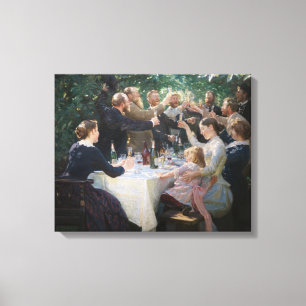 Peder Severin Kroyer - Hip, Hip, Hoera! Canvas Afdruk