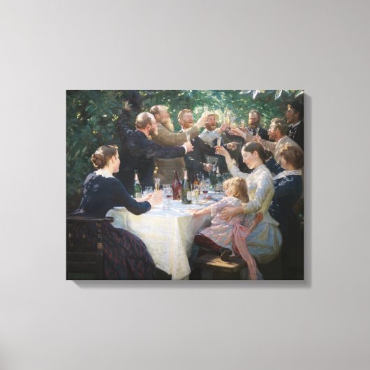 Peder Severin Kroyer - Hip, Hip, Hoera! Canvas Afdruk (Voorkant)