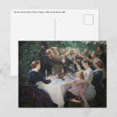 Peder Severin Kroyer - Hip, Hip, Hurrah! Briefkaart (Voorkant / Achterkant)