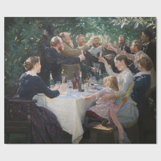 Peder Severin Kroyer - Hip, Hip, Hurrah! Cadeaupapier (Vlak)