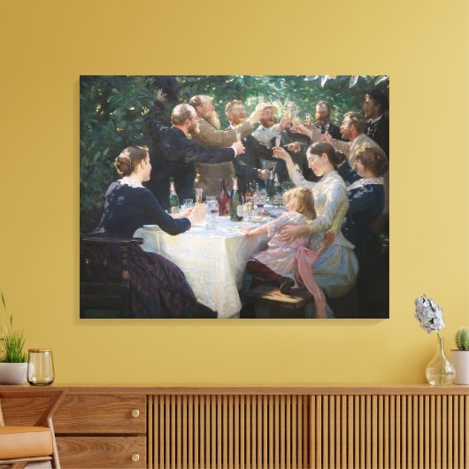 Peder Severin Kroyer - Hip, Hip, Hurrah! Canvas Afdruk (Insitu (Woonkamer))