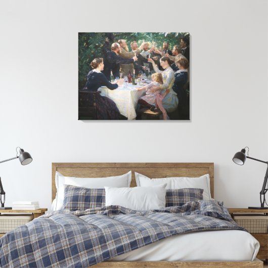 Peder Severin Kroyer - Hip, Hip, Hurrah! Canvas Afdruk (Insitu (Slaapkamer))