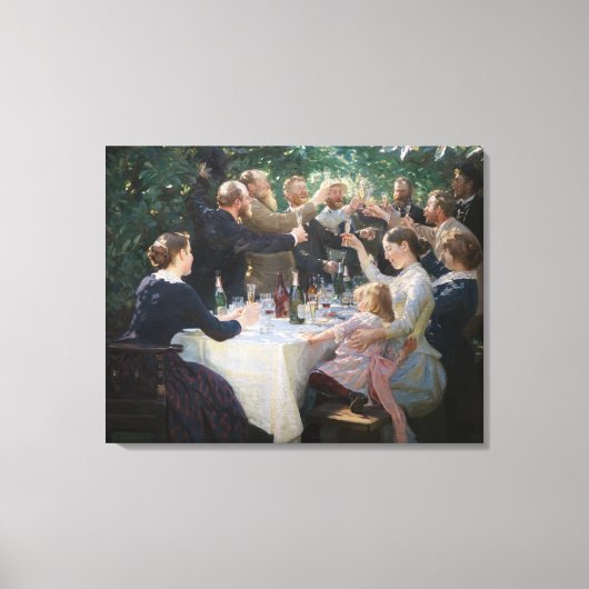 Peder Severin Kroyer - Hip, Hip, Hurrah! Canvas Afdruk (Voorkant)