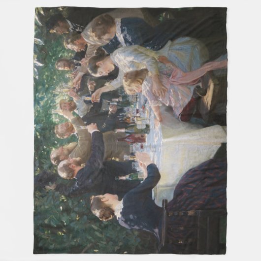 Peder Severin Kroyer - Hip, Hip, Hurrah! Fleece Deken (Voorkant)
