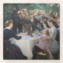 Peder Severin Kroyer - Hip, Hip, Hurrah! Glazen Onderzetter