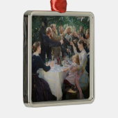 Peder Severin Kroyer - Hip, Hip, Hurrah! Metalen Ornament (Rechts)