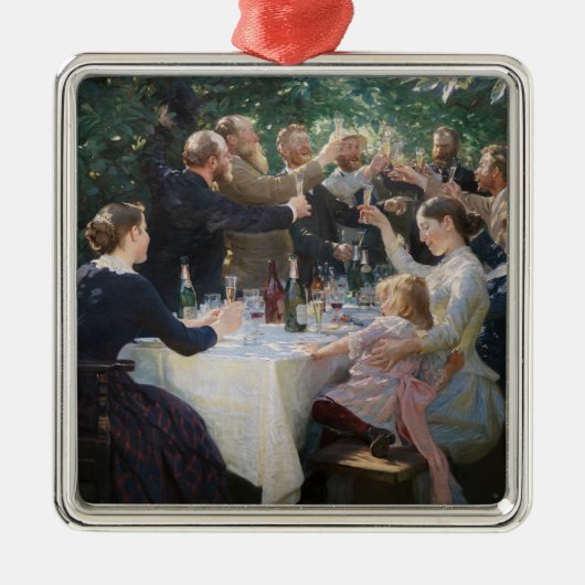 Peder Severin Kroyer - Hip, Hip, Hurrah! Metalen Ornament (Voorkant)