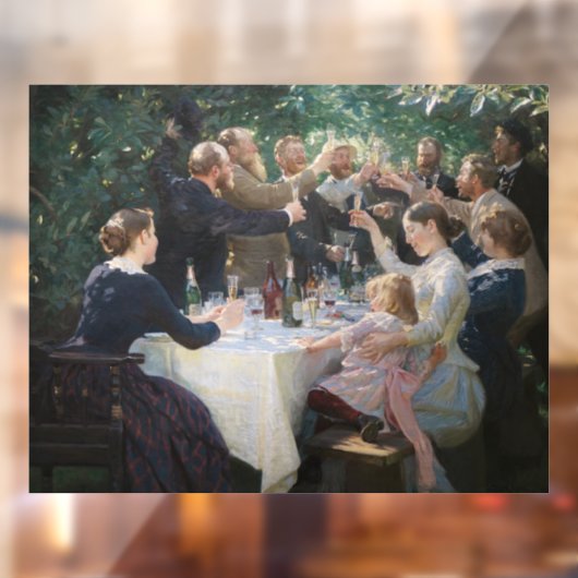 Peder Severin Kroyer - Hip, Hip, Hurrah! Raamsticker (Vel 2)