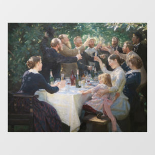 Peder Severin Kroyer - Hip, Hip, Hurrah! Raamsticker