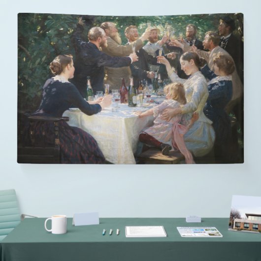 Peder Severin Kroyer - Hip, Hip, Hurrah! Spandoek (Beurs)