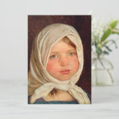 Peder Severin Kroyer - Klein meisje uit Hornbaek Bedankkaart (Staand voorkant)