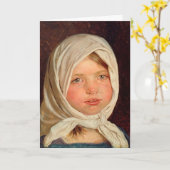 Peder Severin Kroyer - Klein meisje uit Hornbaek Kaart (Gele Bloem)