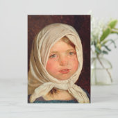 Peder Severin Kroyer - Klein meisje uit Hornbaek Kaart (Staand voorkant)