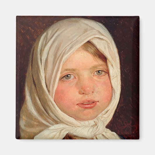Peder Severin Kroyer - Klein meisje uit Hornbaek Magneet (Voorkant)
