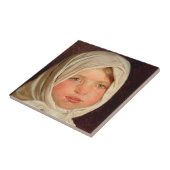 Peder Severin Kroyer - Klein meisje uit Hornbaek Tegeltje (Zijkant)