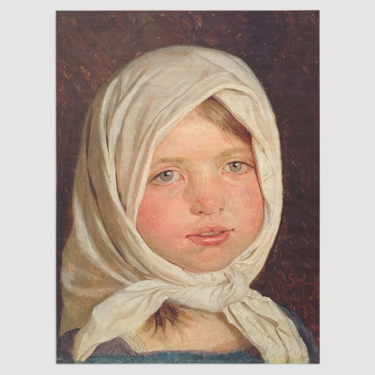 Peder Severin Kroyer - Klein meisje uit Hornbaek Tissuepapier