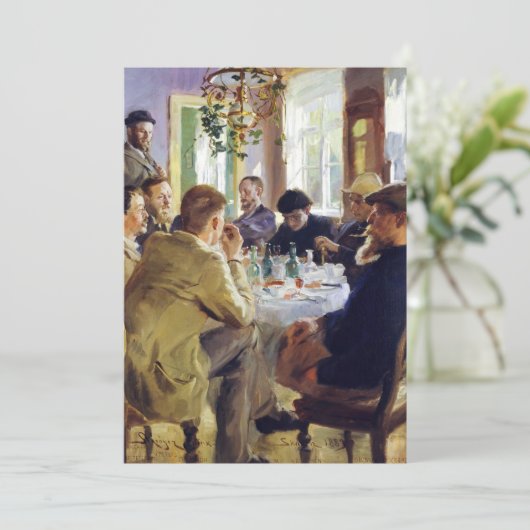 Peder Severin Kroyer - Lunchtime Bedankkaart (Staand voorkant)