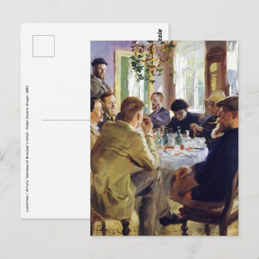 Peder Severin Kroyer - Lunchtime Briefkaart (Voorkant / Achterkant)