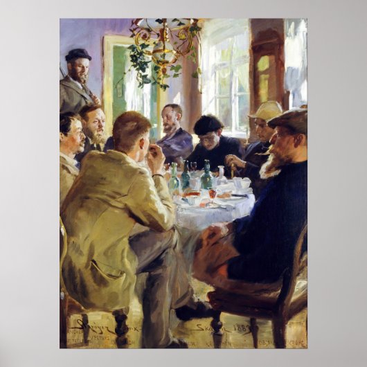Peder Severin Kroyer - Lunchtime Poster (Voorkant)