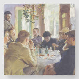Peder Severin Kroyer - Lunchtime Stenen Onderzetter