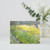 Peder Severin Kroyer - Marie Kroyer in de tuin Briefkaart (Staand voorkant)