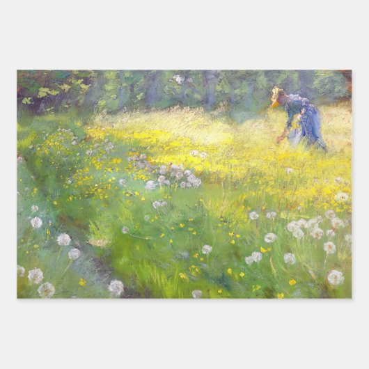 Peder Severin Kroyer - Marie Kroyer in de tuin Inpakpapier Vel (Voorkant)
