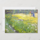 Peder Severin Kroyer - Marie Kroyer in de tuin Kaart (Voorkant)