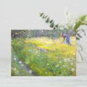 Peder Severin Kroyer - Marie Kroyer in de tuin Kaart (Staand voorkant)