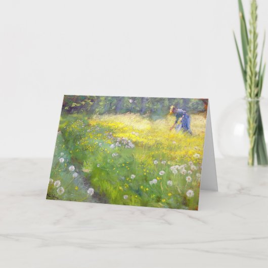 Peder Severin Kroyer - Marie Kroyer in de tuin Kaart (Voorkant)