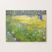 Peder Severin Kroyer - Marie Kroyer in de tuin Legpuzzel (Horizontaal)