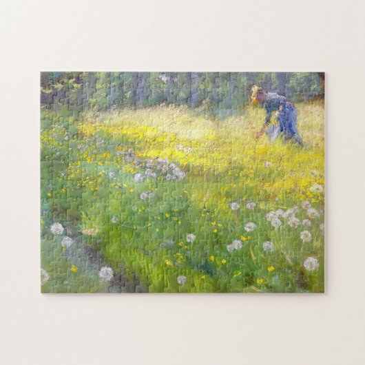 Peder Severin Kroyer - Marie Kroyer in de tuin Legpuzzel (Horizontaal)