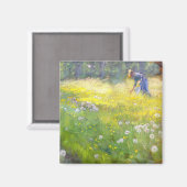 Peder Severin Kroyer - Marie Kroyer in de tuin Magneet (Voorkant / Achterkant)