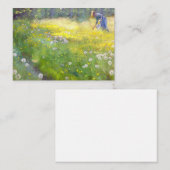 Peder Severin Kroyer - Marie Kroyer in de tuin Notitiekaartje (Voorkant / Achterkant)