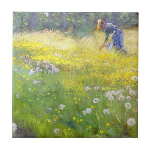 Peder Severin Kroyer - Marie Kroyer in de tuin Tegeltje (Voorkant)