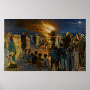 Peder Severin Kroyer - Midsummer's Eve Bonfire Poster