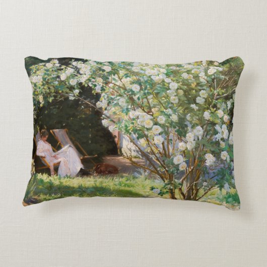 Peder Severin Kroyer - Rozen Accent Kussen (Achterkant)
