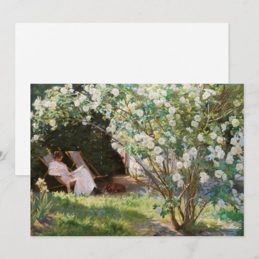 Peder Severin Kroyer - Rozen Bedankkaart (Voorkant / Achterkant)