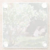 Peder Severin Kroyer - Rozen Glazen Onderzetter (Achterkant)