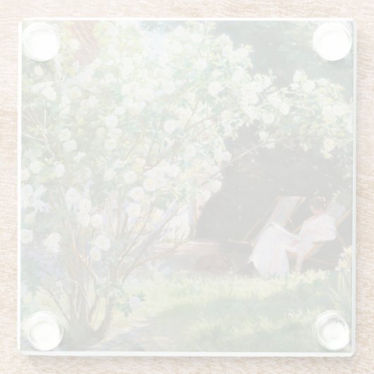 Peder Severin Kroyer - Rozen Glazen Onderzetter (Achterkant)