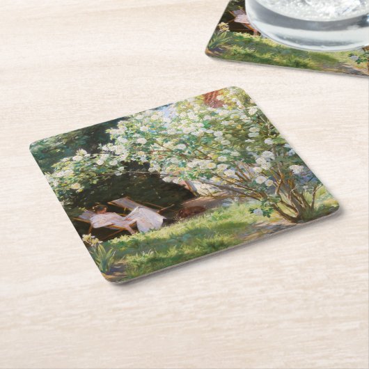 Peder Severin Kroyer - Rozen Kartonnen Onderzetters (Schuin)