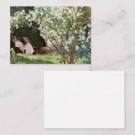 Peder Severin Kroyer - Rozen Notitiekaartje (Voorkant / Achterkant)