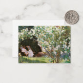 Peder Severin Kroyer - Rozen Notitiekaartje (Voorkant / Achterkant in situ)