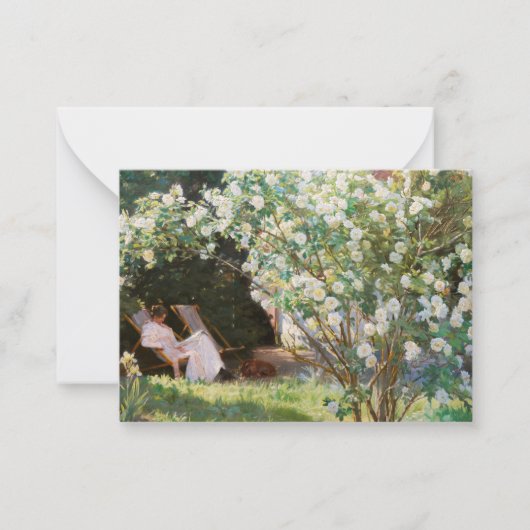 Peder Severin Kroyer - Rozen Notitiekaartje (Voorkant)